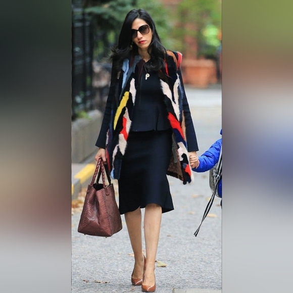 Alice + Olivia  Muticolor Patchwork Fur Vest Size Small - Picture 6 of 6